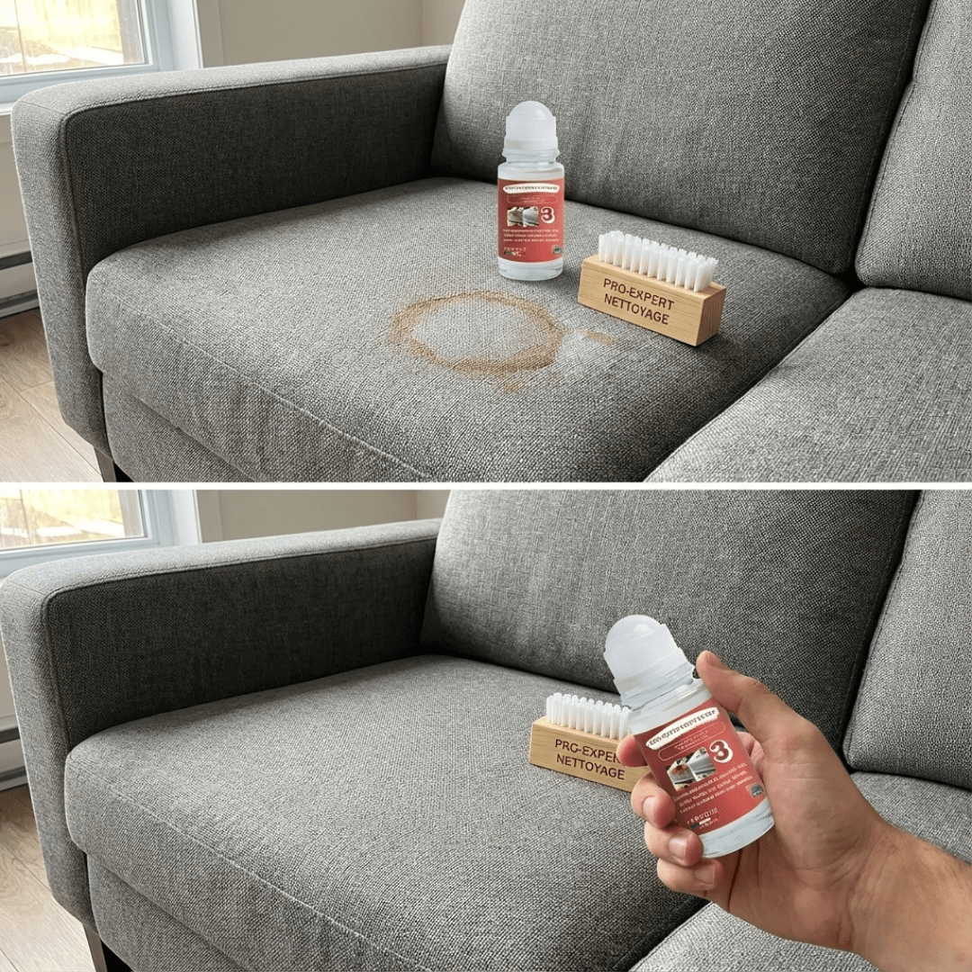 Nettoyant Canapé Tissu Professionnel Détachant Roll - On qui Élimine VRAIMENT les Taches (Sans Abîmer Votre Tissu) - ProExpertNettoyage