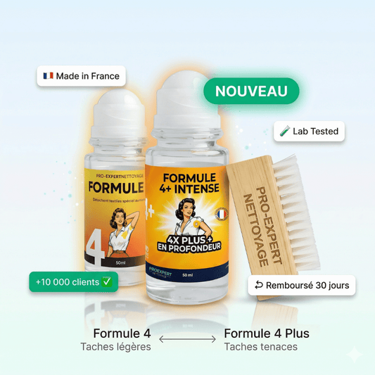 ProExpertNettoyage Détachant textile Formule 4+ Intense - Si vous avez des taches jaunes sous les aisselles  de vos vêtements — lisez ça avant de les jeter + +Si vous avez des taches jaunes sous les aisselles de vos vêtements — lisez ça avant de les jeter + - ProExpertNettoyage F4+ 3760365190042