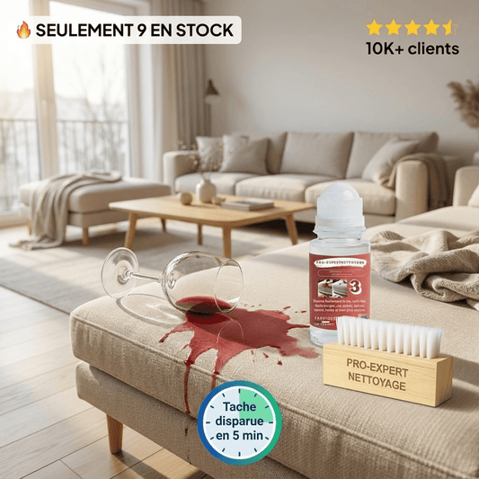 ProExpertNettoyage Détachant textile Nettoyant Canapé Tissu Professionnel Détachant Roll-On qui Élimine VRAIMENT les Taches (Sans Abîmer Votre Tissu) Roll-On Détachant N°3 – Boissons, Vin, Epices, Jus, Lait, Sauces, bien plus encore PRO-F3 3760365190035