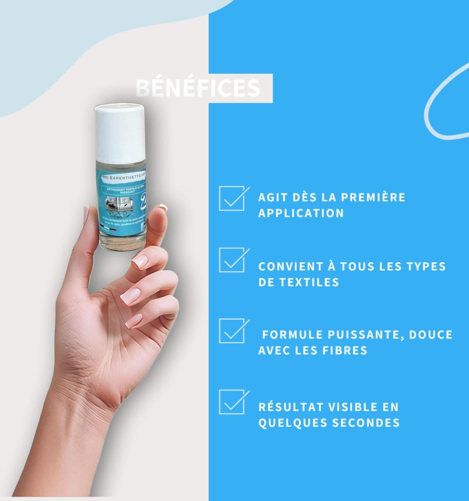Roll - On Détachant 100% - Efficace – Élimine TOUTES les taches en 1 seconde ! - My Store