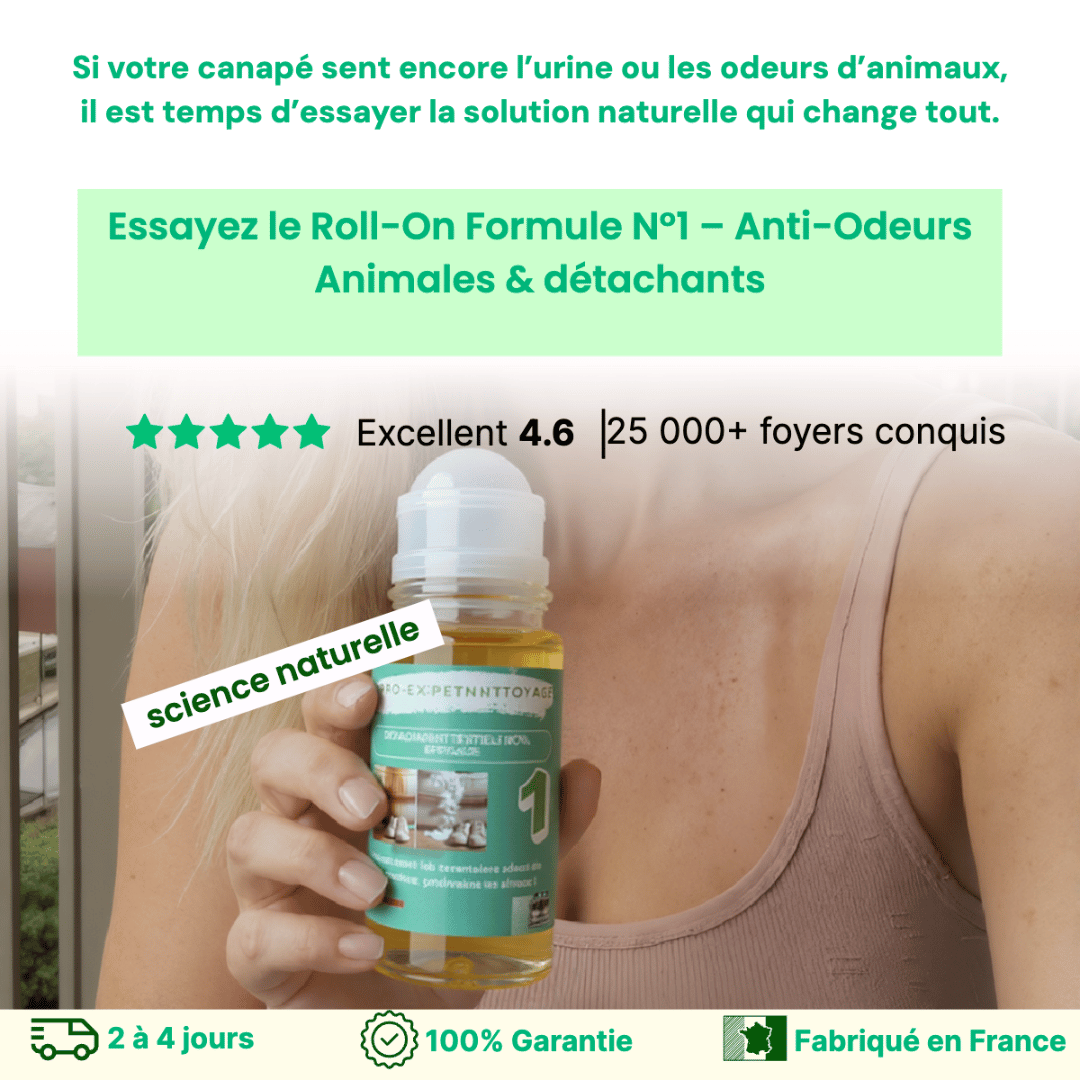 Roll - On Détachant Textile N°1 – Odeurs & Taches Organique (Transpiration, Urine…) - ProExpertNettoyage