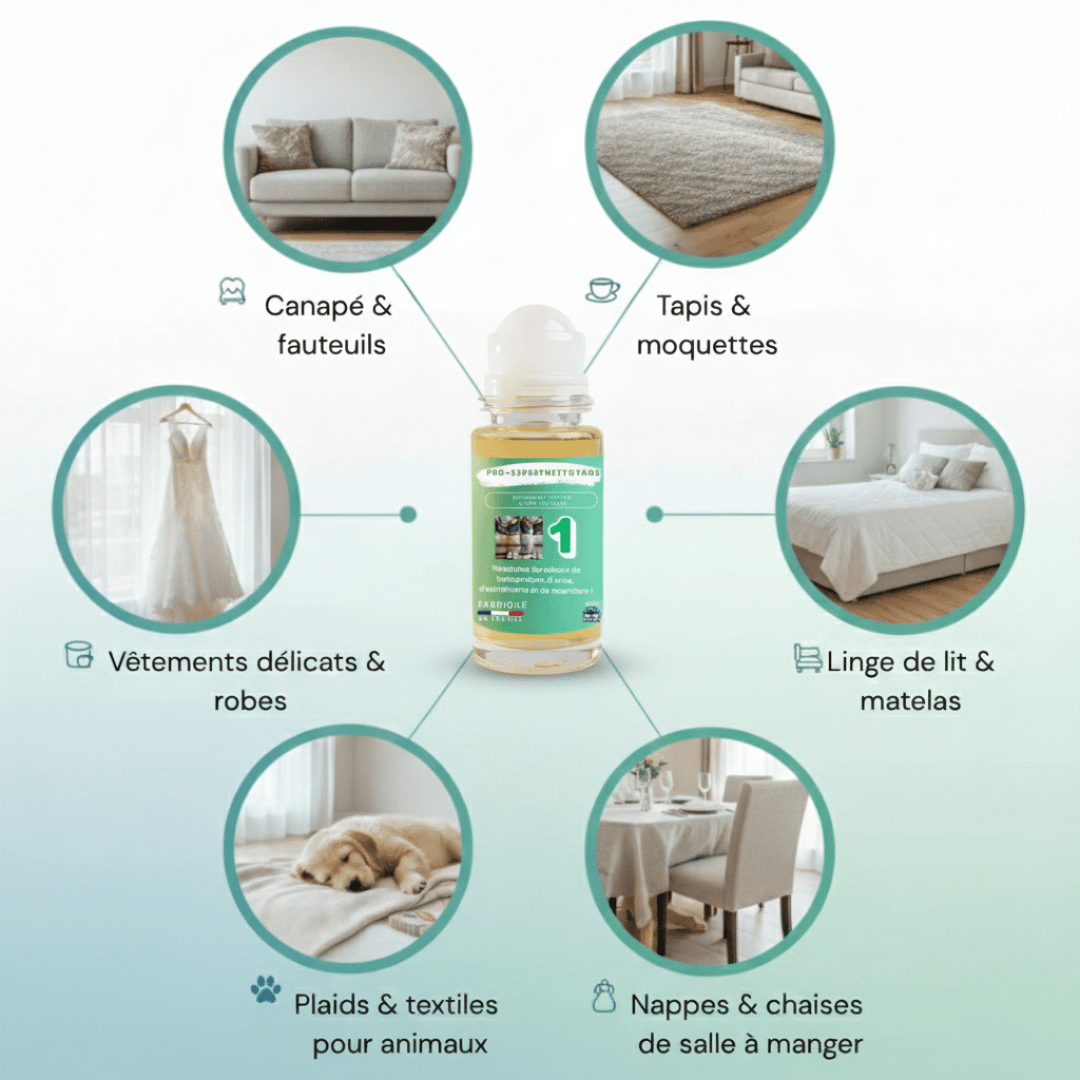 Roll - On Détachant Textile N°1 – Odeurs & Taches Organique (Transpiration, Urine…) - ProExpertNettoyage