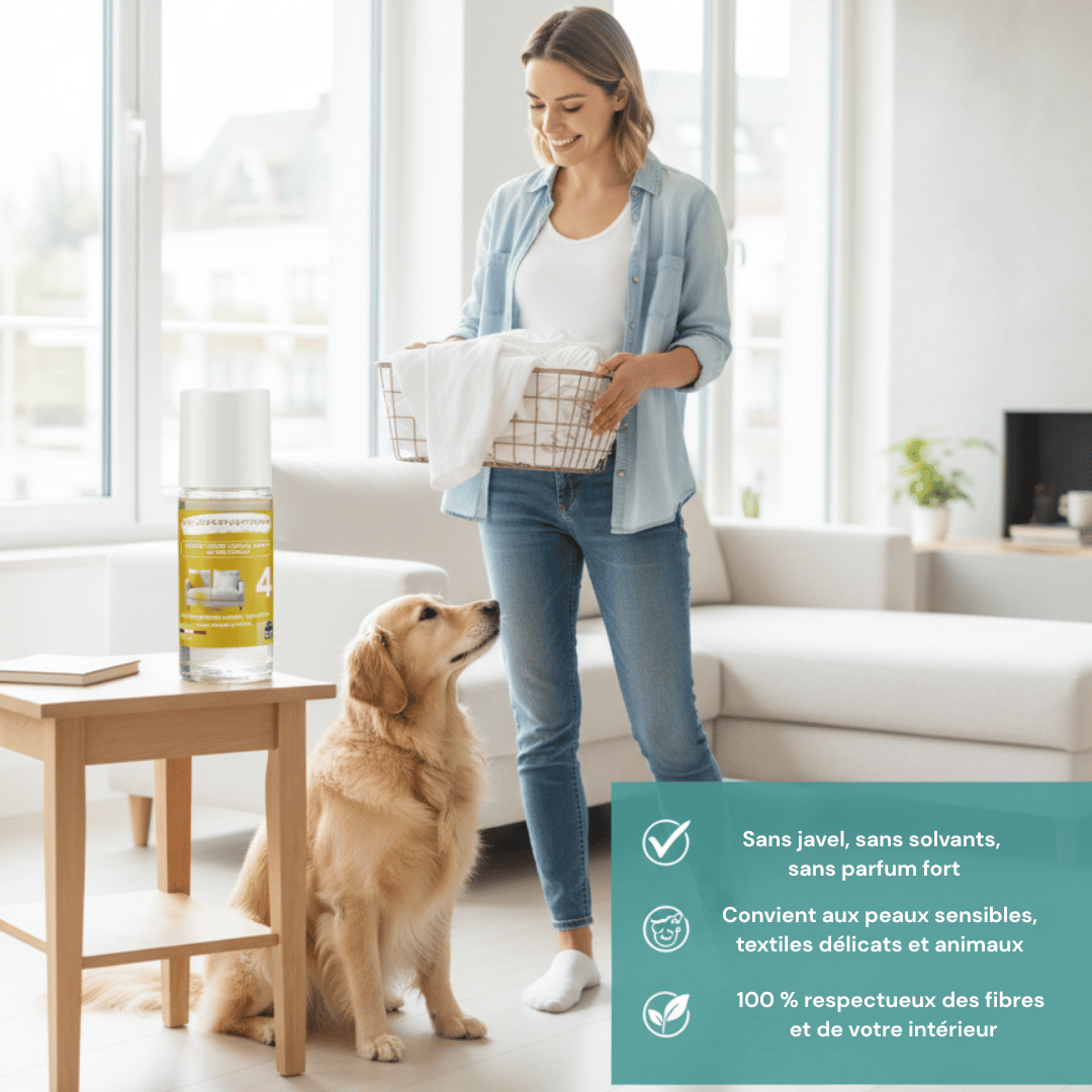 Roll - On Détachant Textile N°4 – Auréoles, Taches jaunes & Transpiration - ProExpertNettoyage