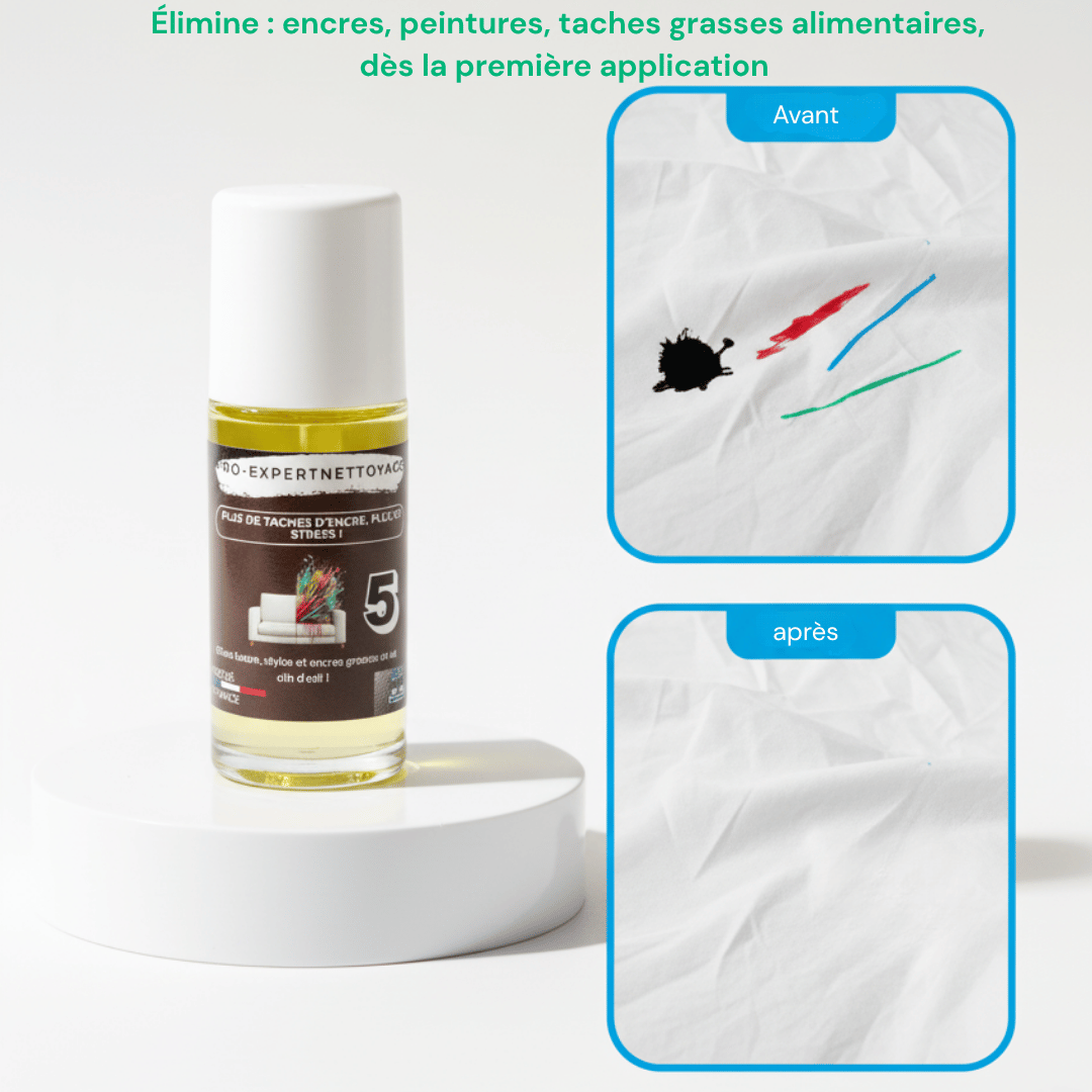 Roll - On Détachant Textile N°5 – Encre, Feutres & Encres grasses - ProExpertNettoyage