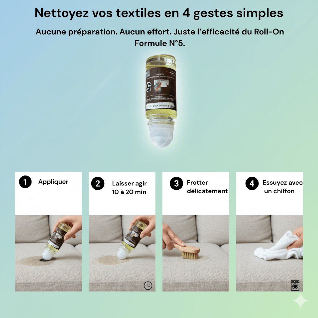 Roll - On Détachant Textile N°5 – Encre, Feutres & Encres grasses - ProExpertNettoyage